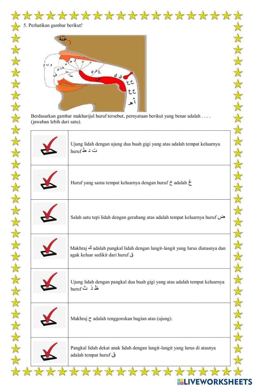 Latihan tahsinul qur'an kelas v