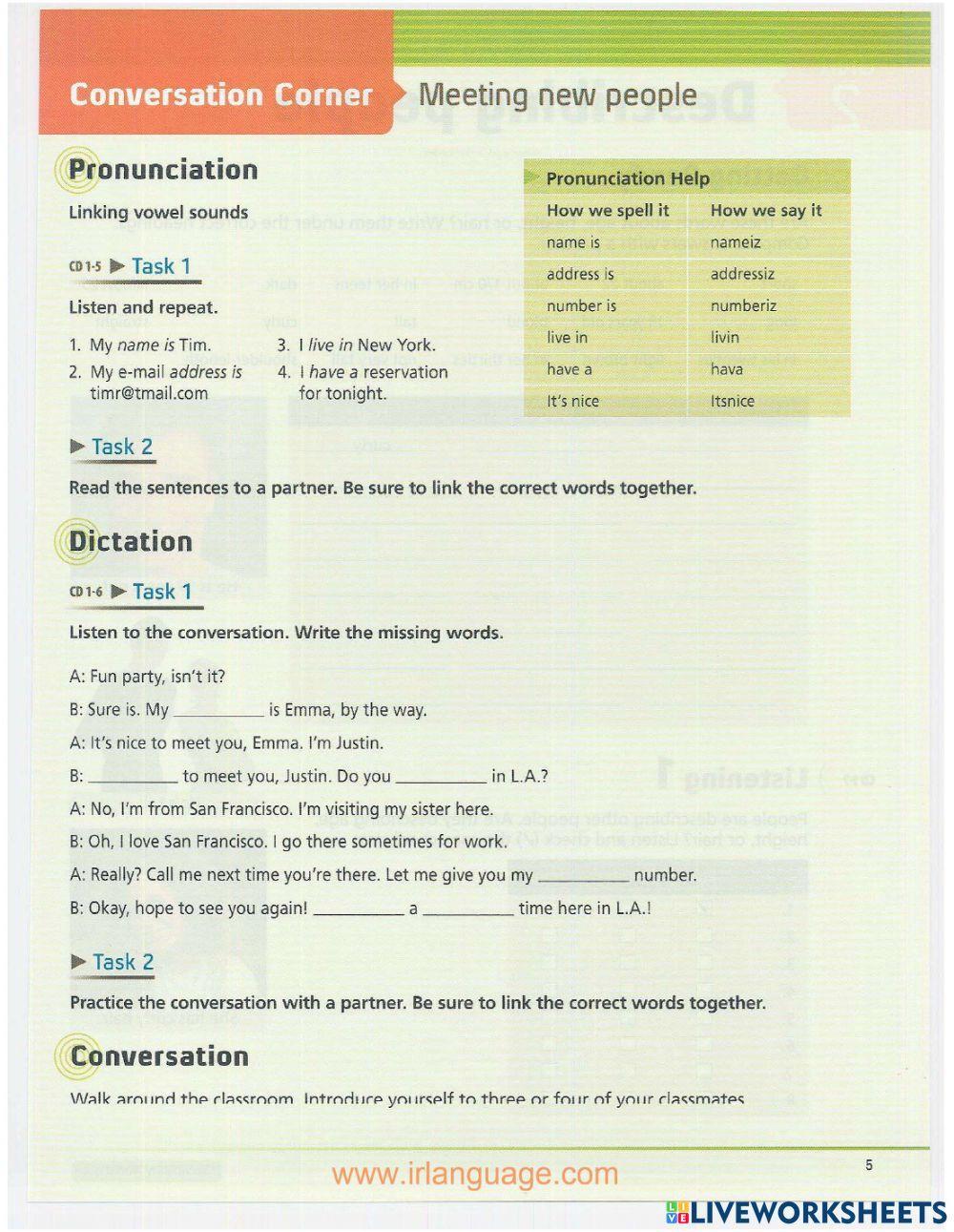 Unit 1-Introductions and names