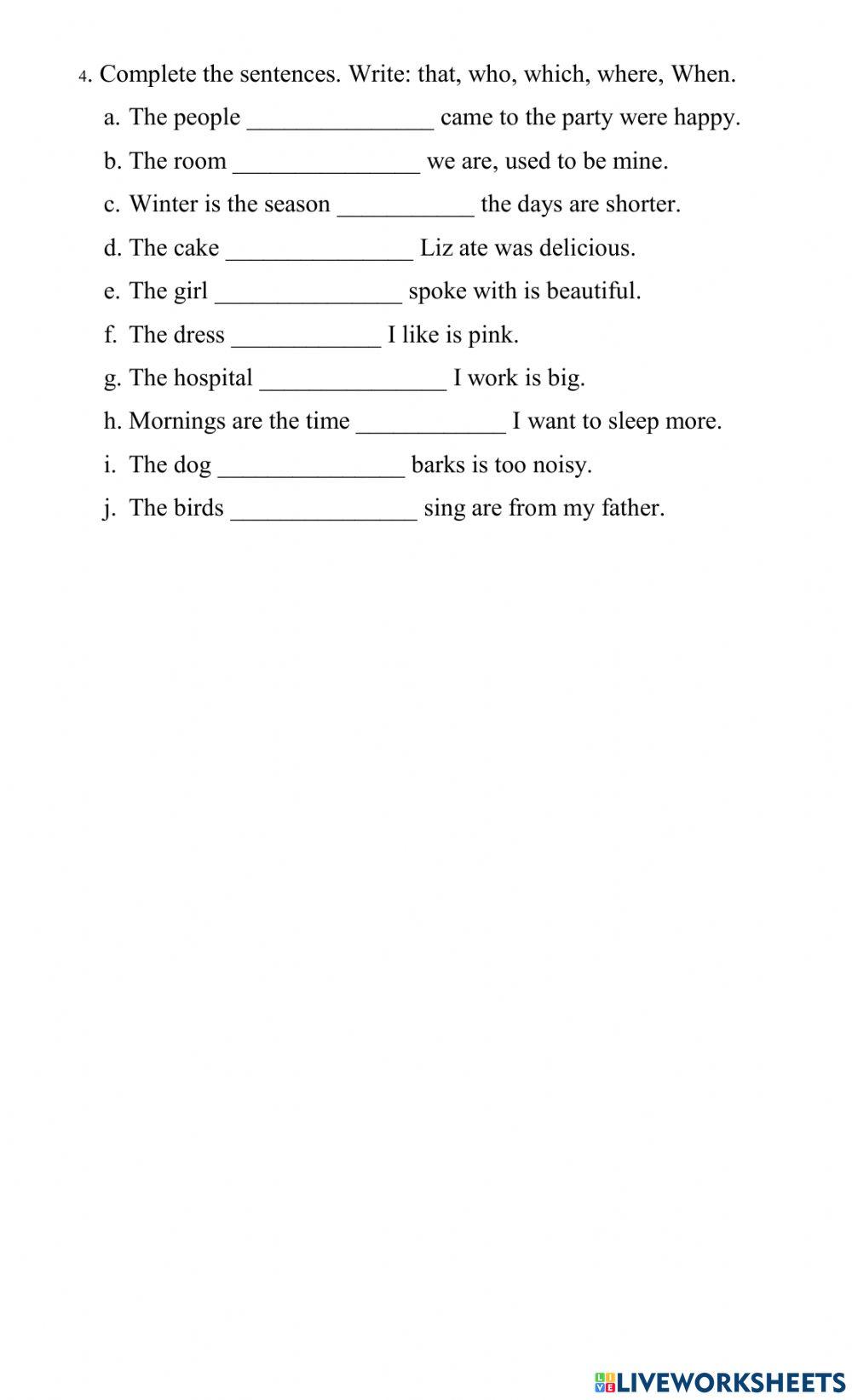 Passive voice - Relative pronouns