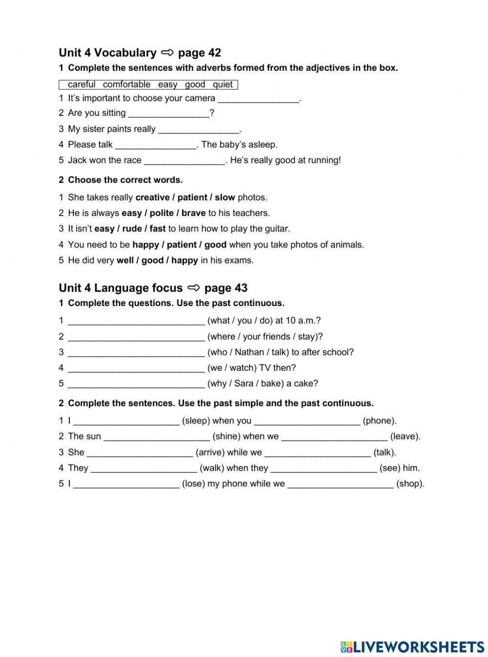 5-minute test English plus 2