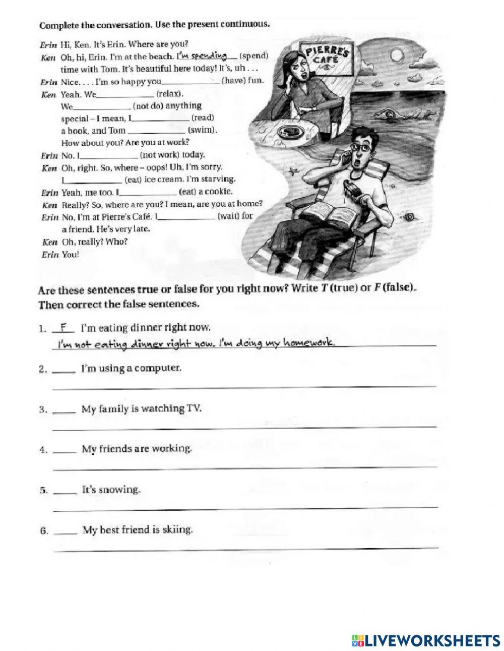 Present Continuous Quiz Present Continuous Quiz
