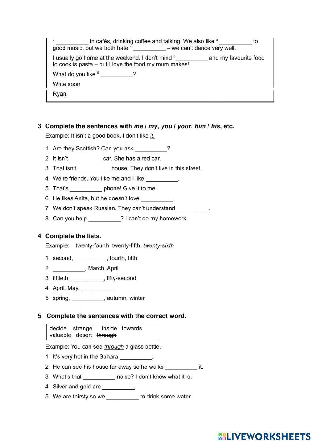 Elementary test unit 6