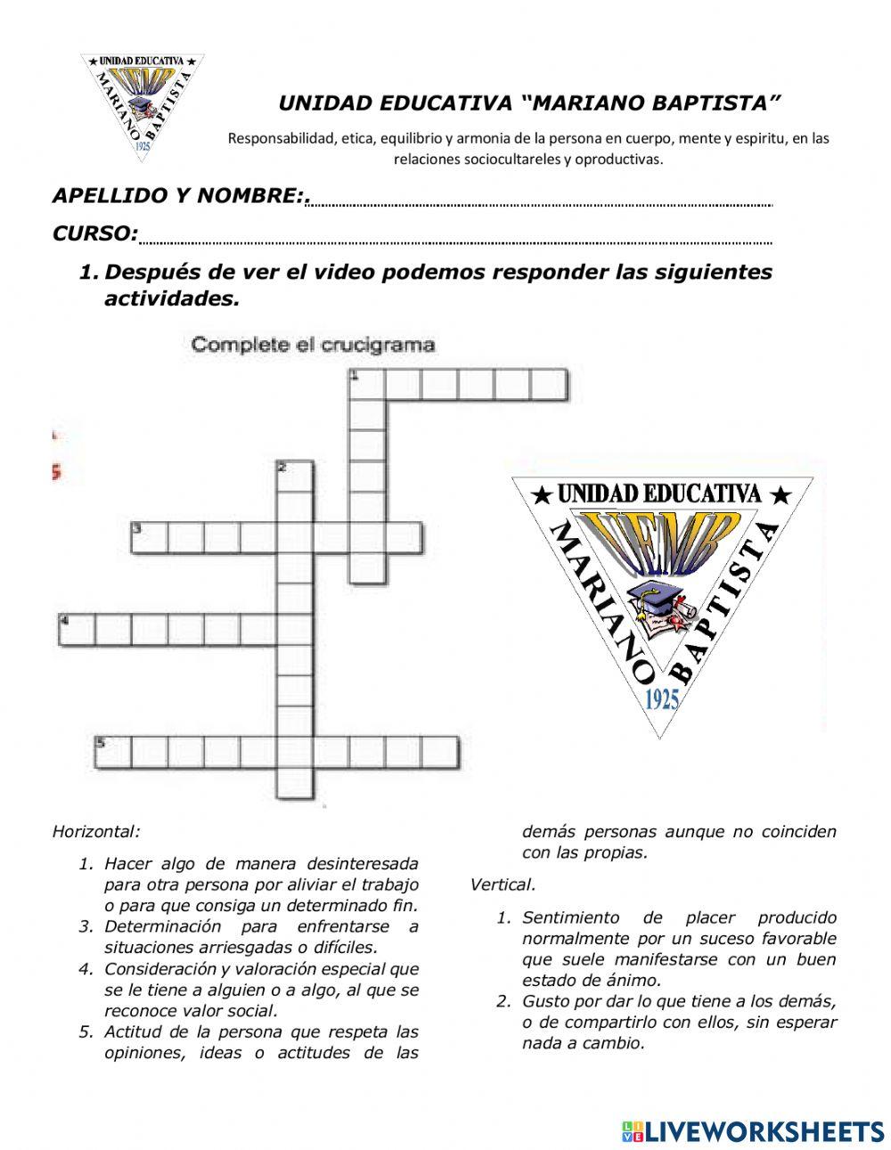 Responsabilidad, ética, equilibrio y armonía de la persona en cuerpo, mente y espíritu, en las relaciones socioculturales y productivas 2