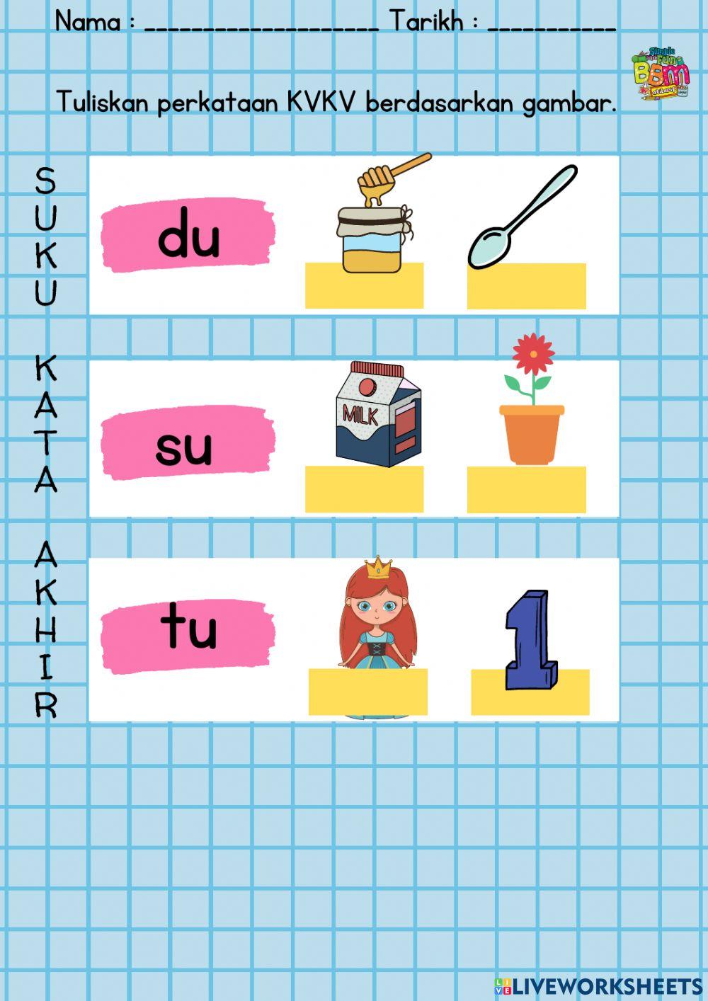 Suku Kata Akhir (KVKV)