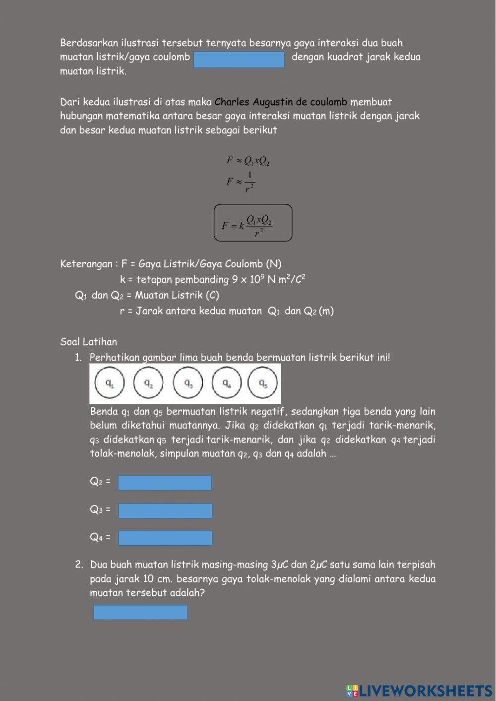 Lkpd  listrik statis 1