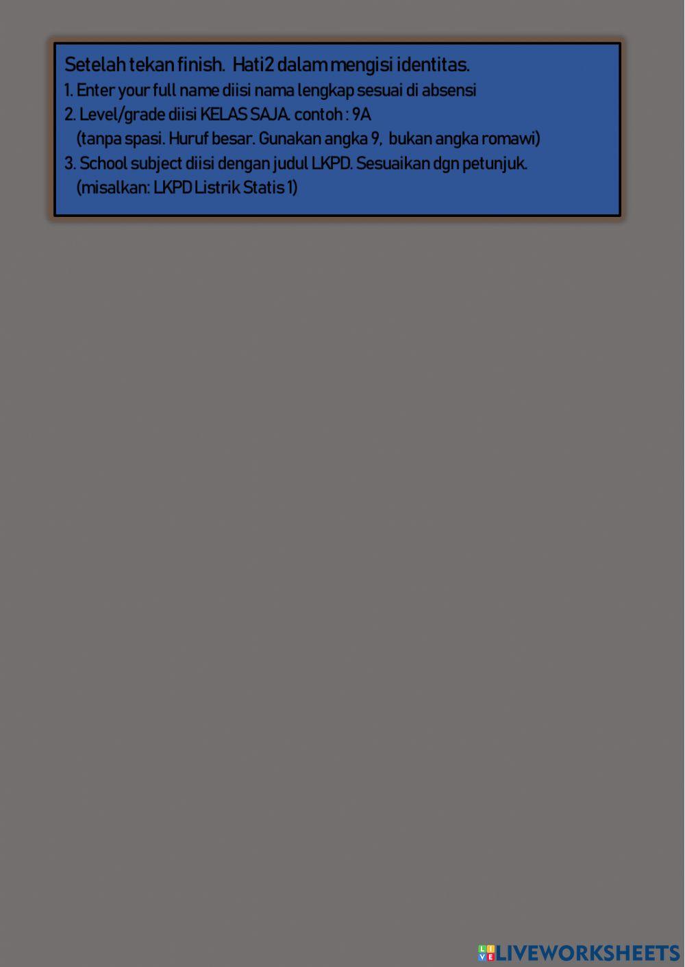 Lkpd  listrik statis 1