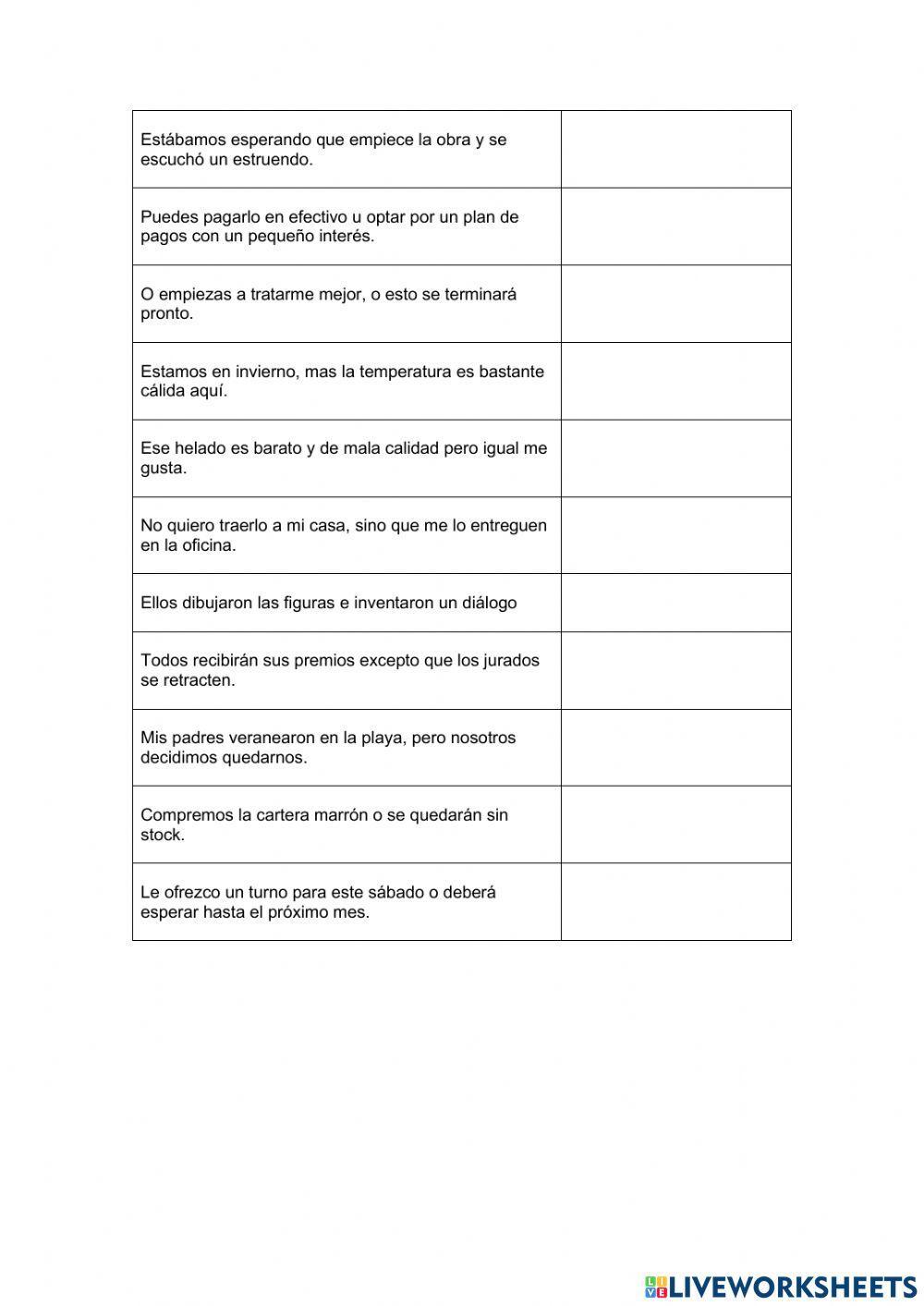 Oraciones Coordinadas 1