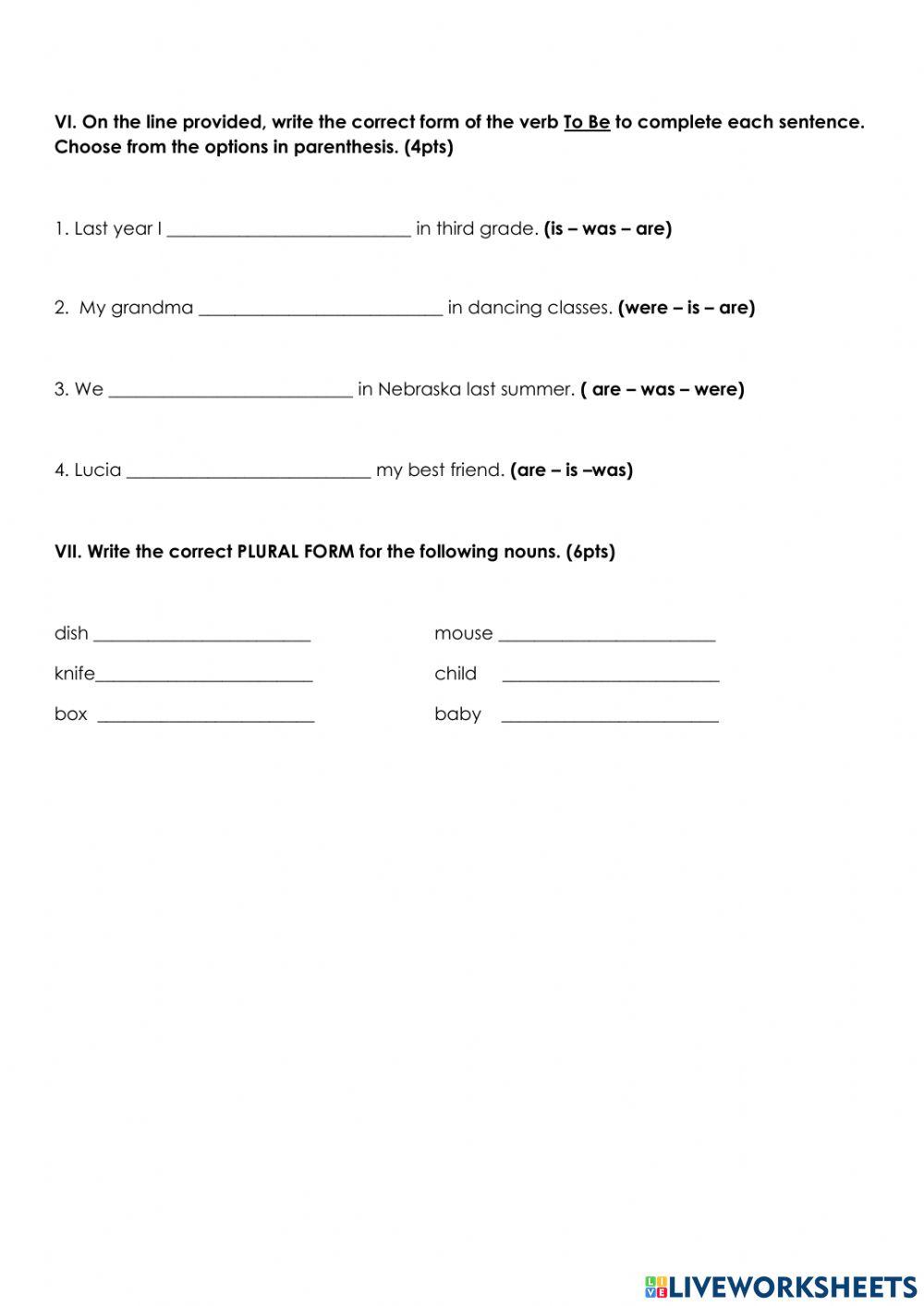 Rediness test for fourth grade