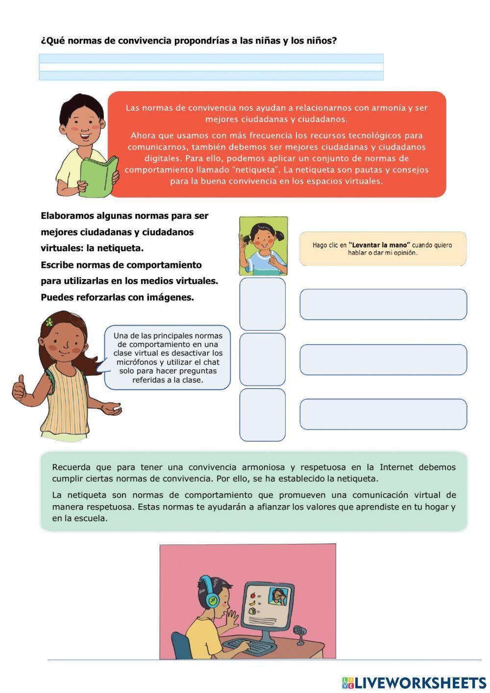 Acordamos convivir con respeto en las redes.