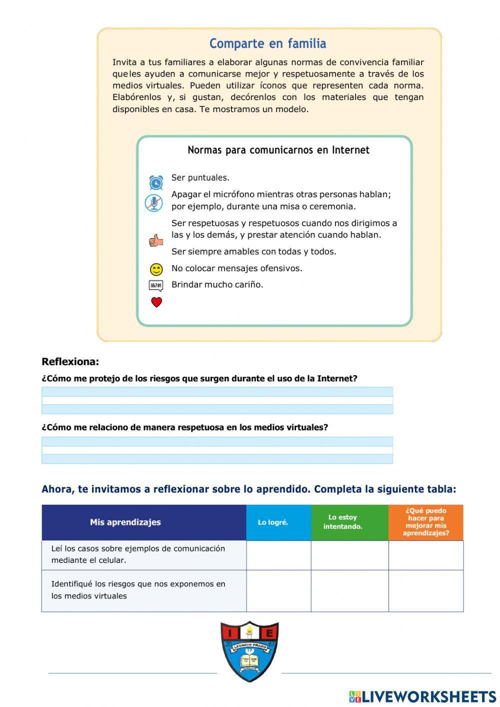 Acordamos convivir con respeto en las redes.