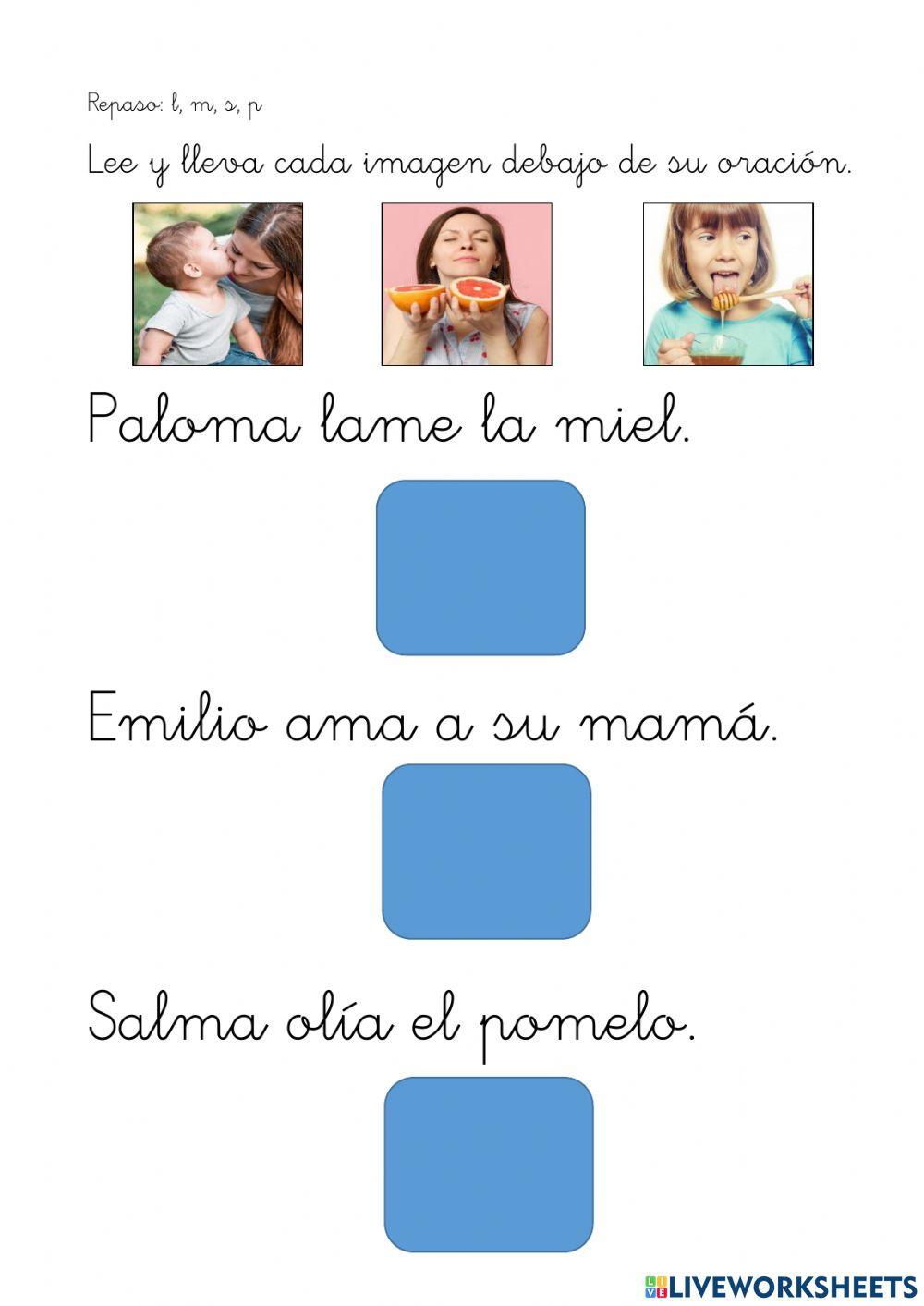 Lectura y asociación de imágenes