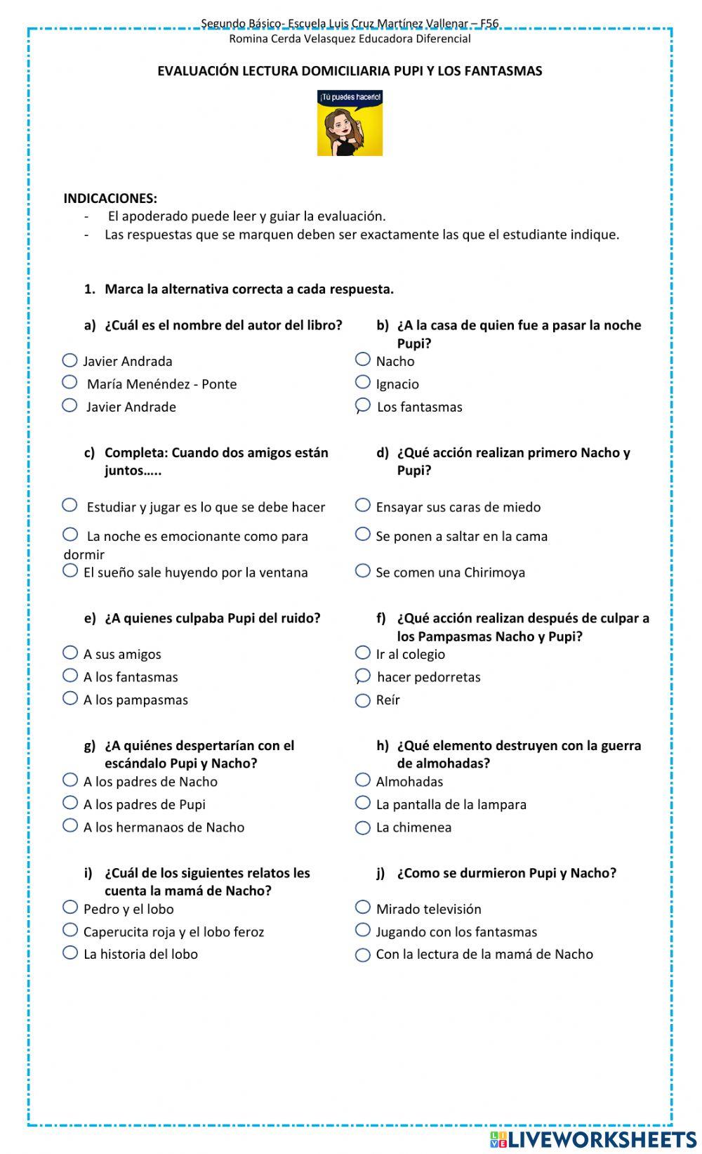 Prueba Pupi y los Fantasmas