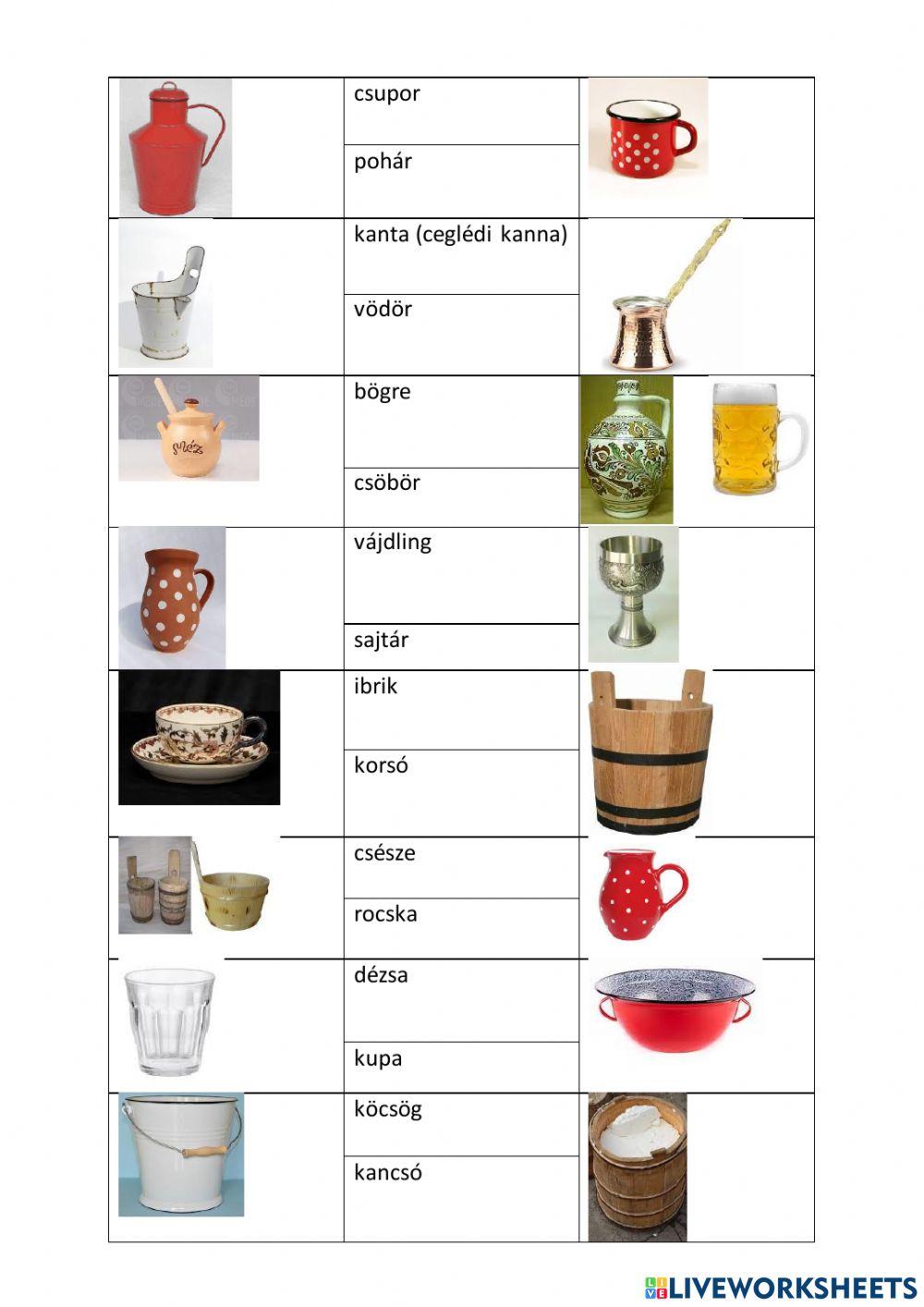 Meixner  folyadéktároló edények