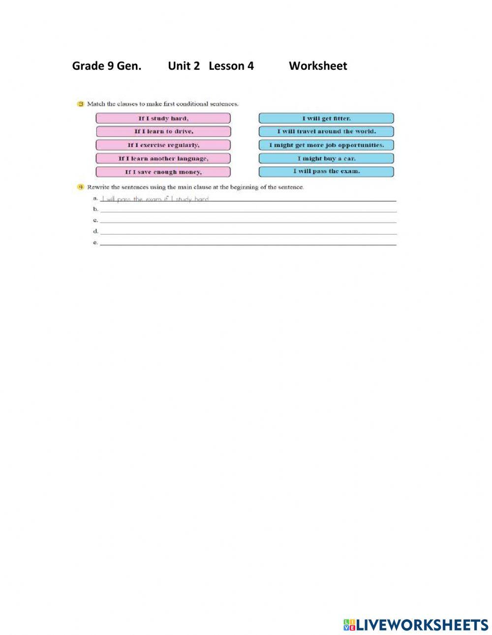 Conditional if type 1