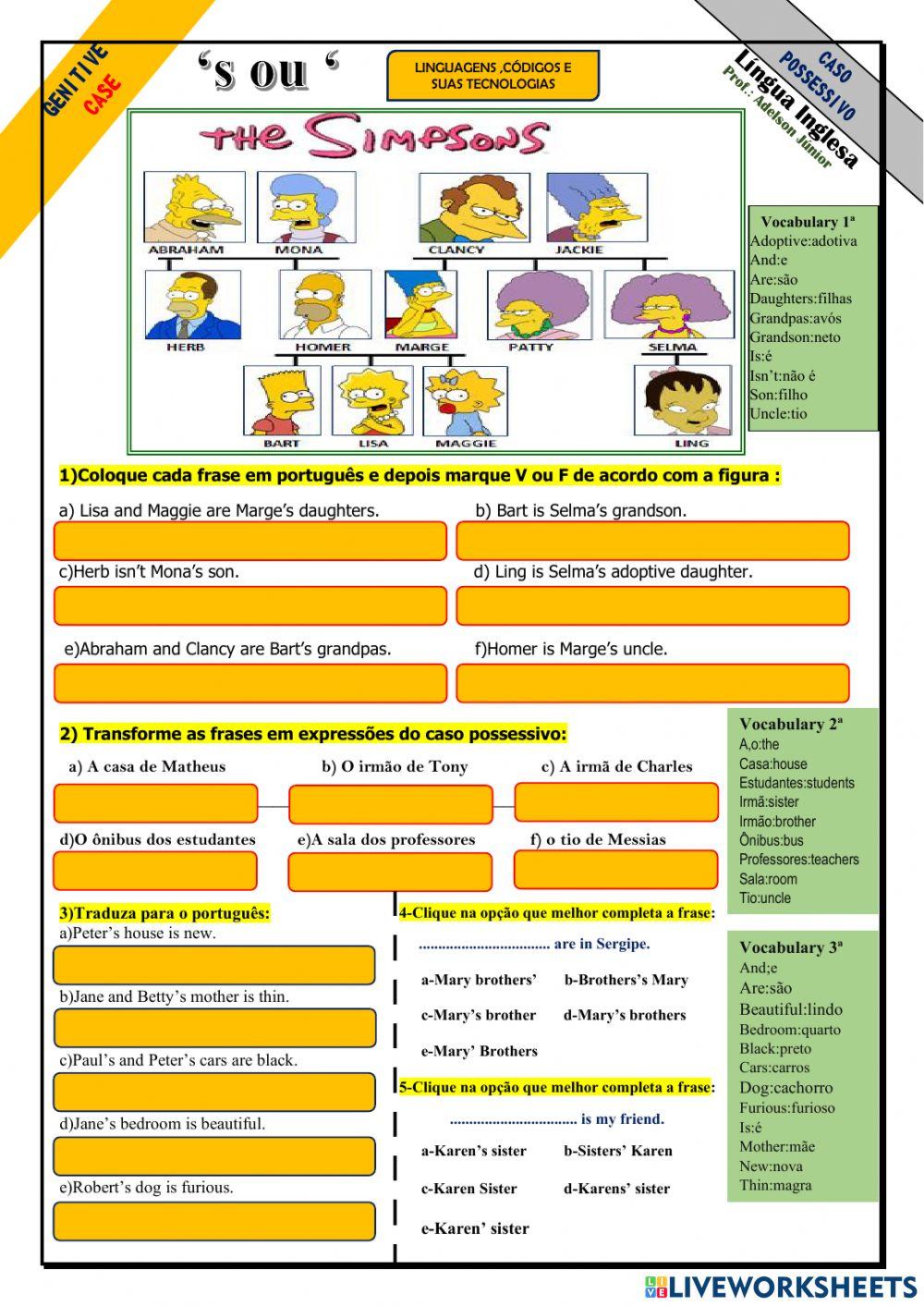 Caso Possessivo e Interpretação