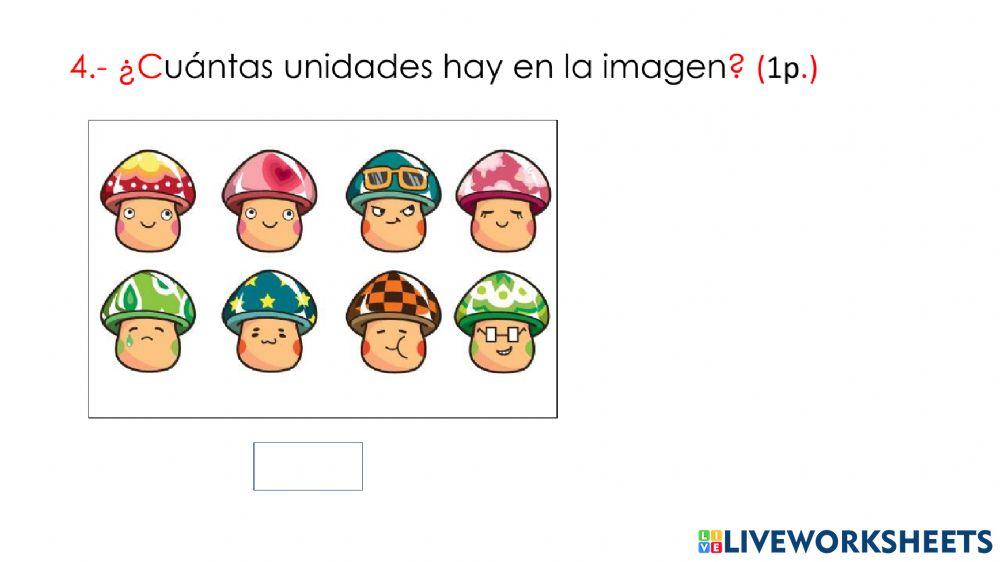 Evaluación parcial Matemáticas trimestre 1