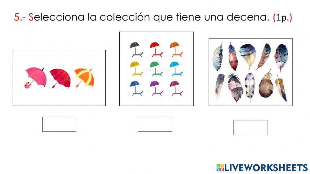Evaluación parcial Matemáticas trimestre 1