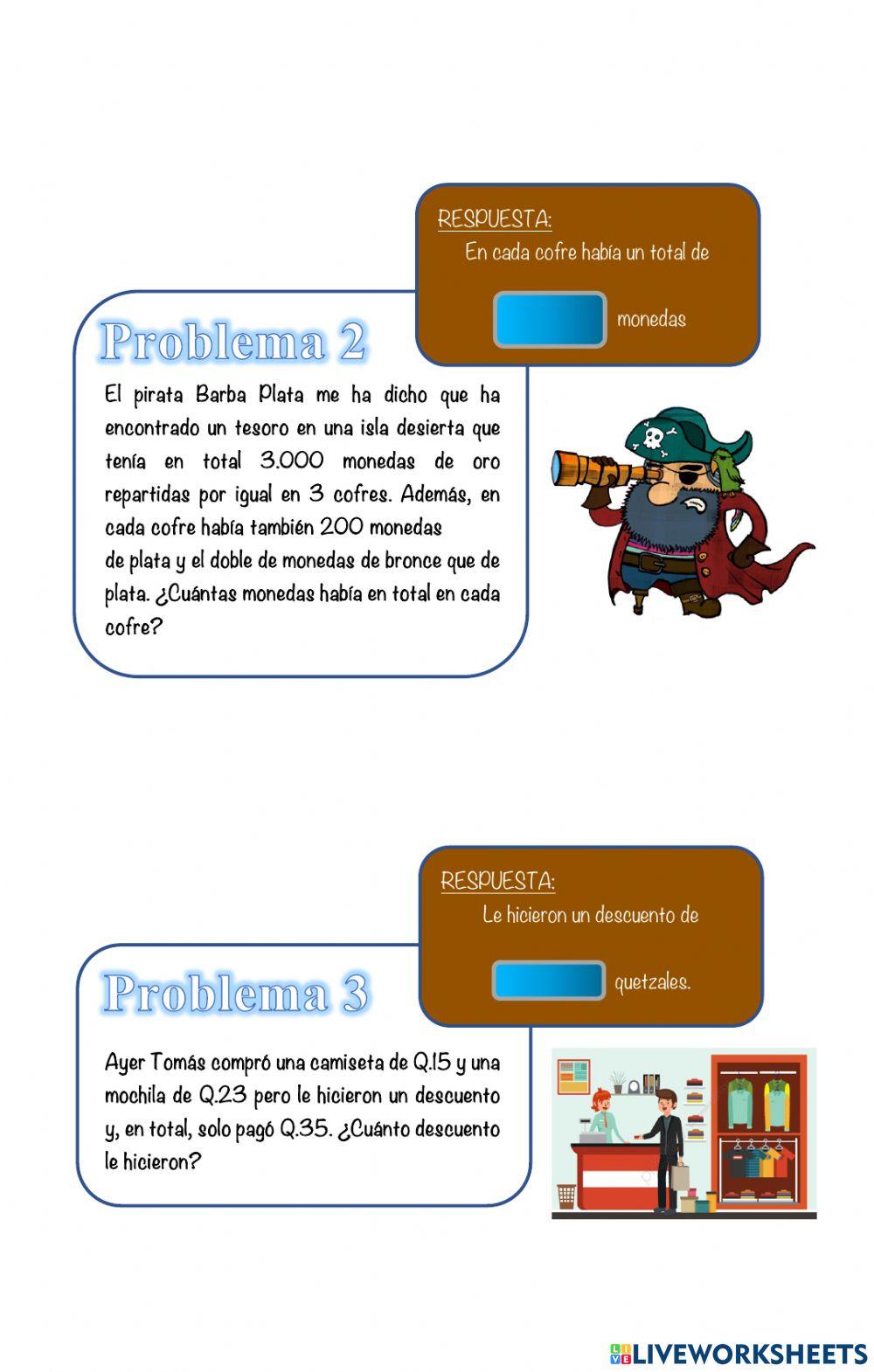 Problemas de Operaciones Combinadas