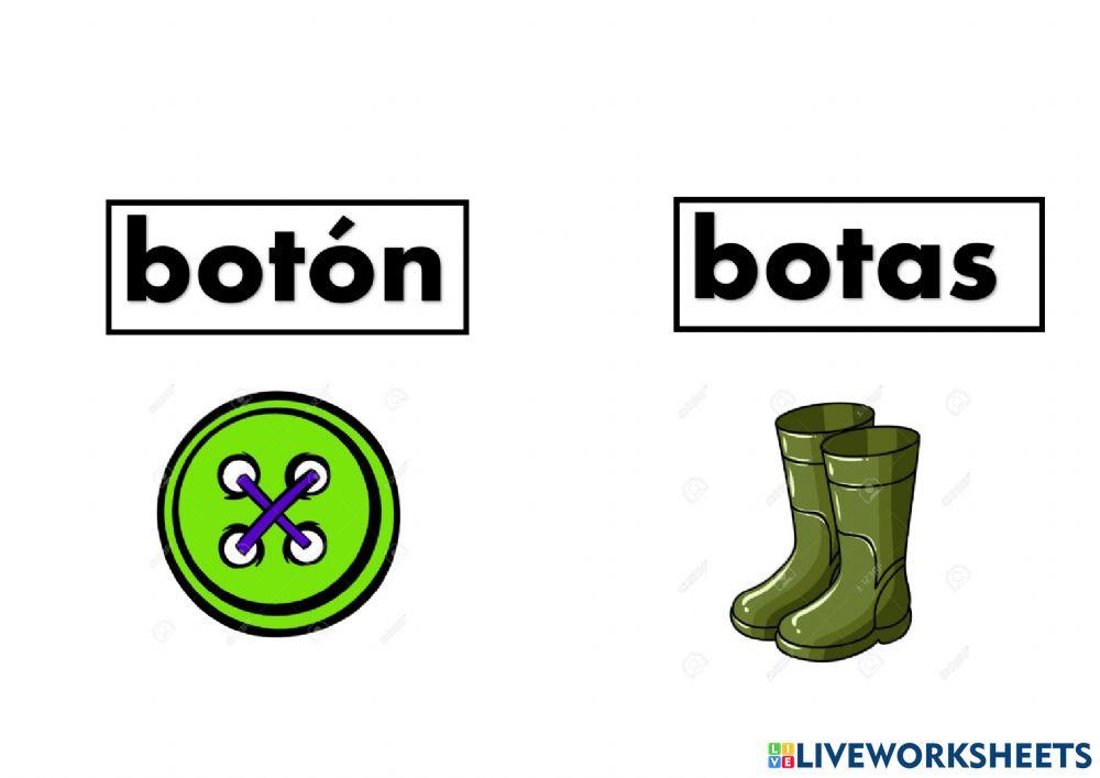 Vocabulario en señas LSE Bb