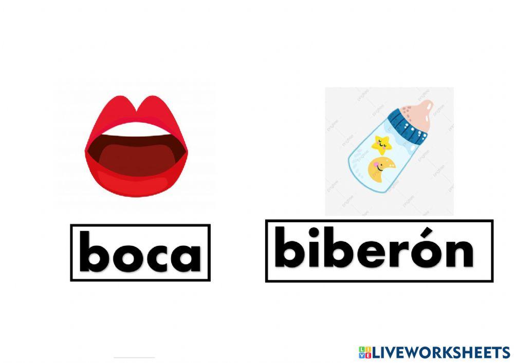 Vocabulario en señas LSE Bb