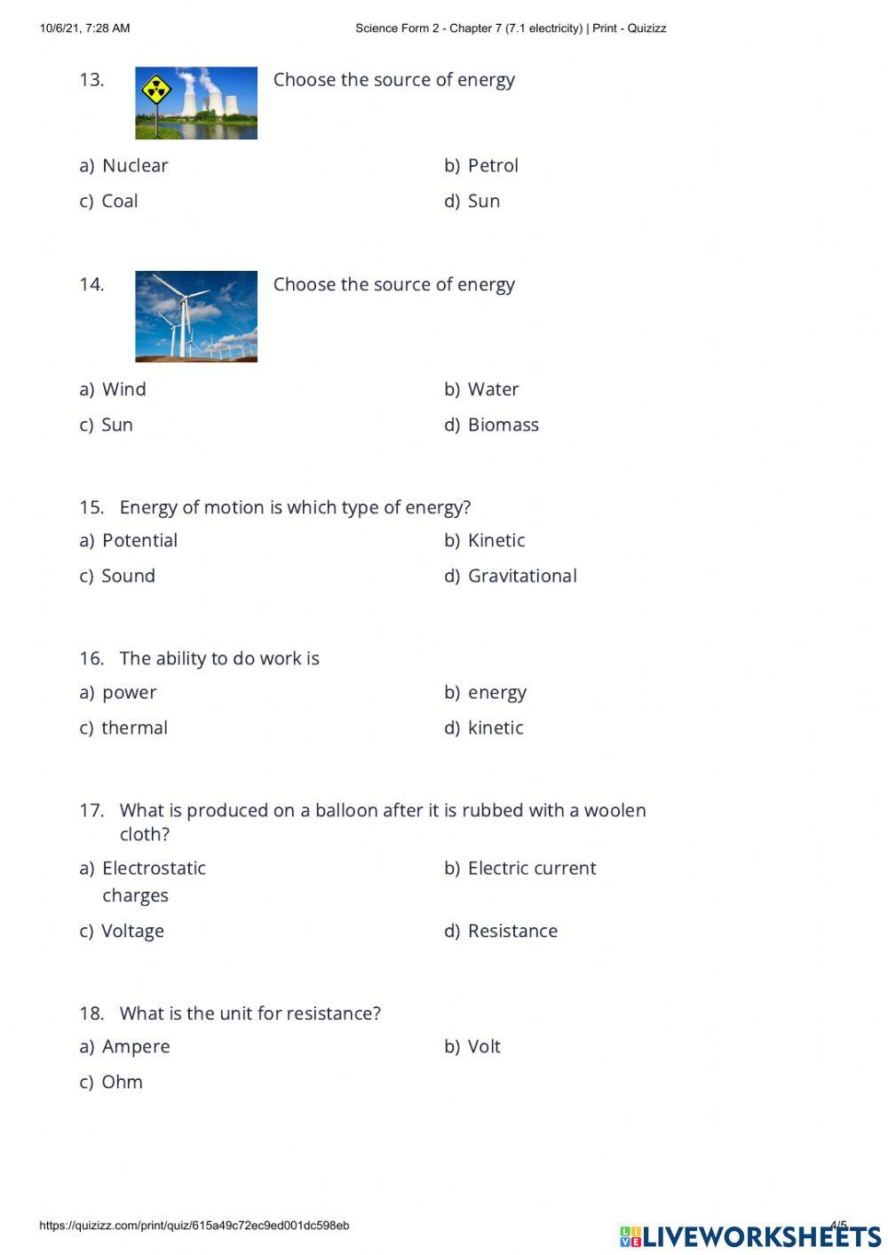 Chapter 7 (science form 2)