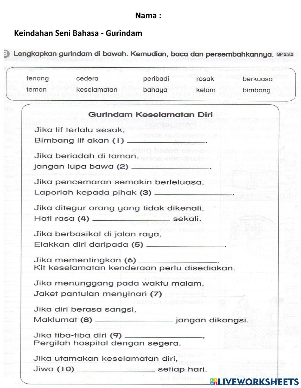 Seni Bahasa Gurindam