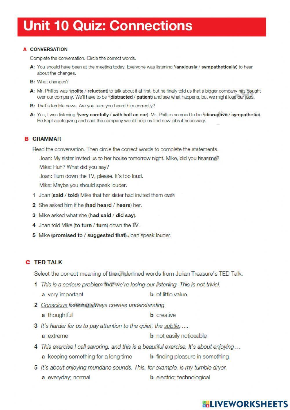B1-09 Unit 10 Grammar Review