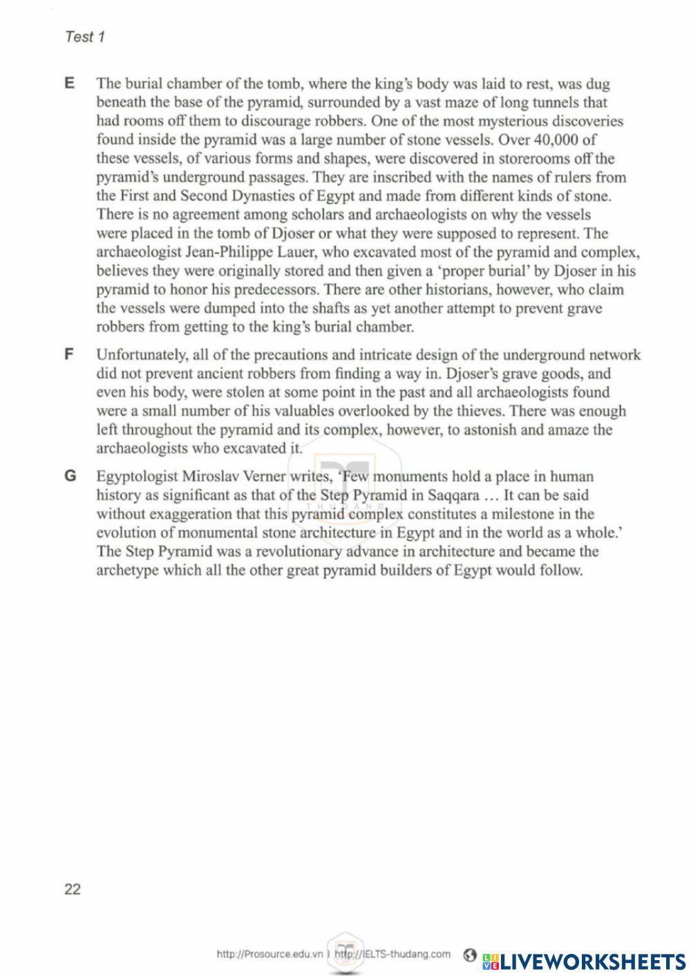 Cambridge 16- test 1-part 2