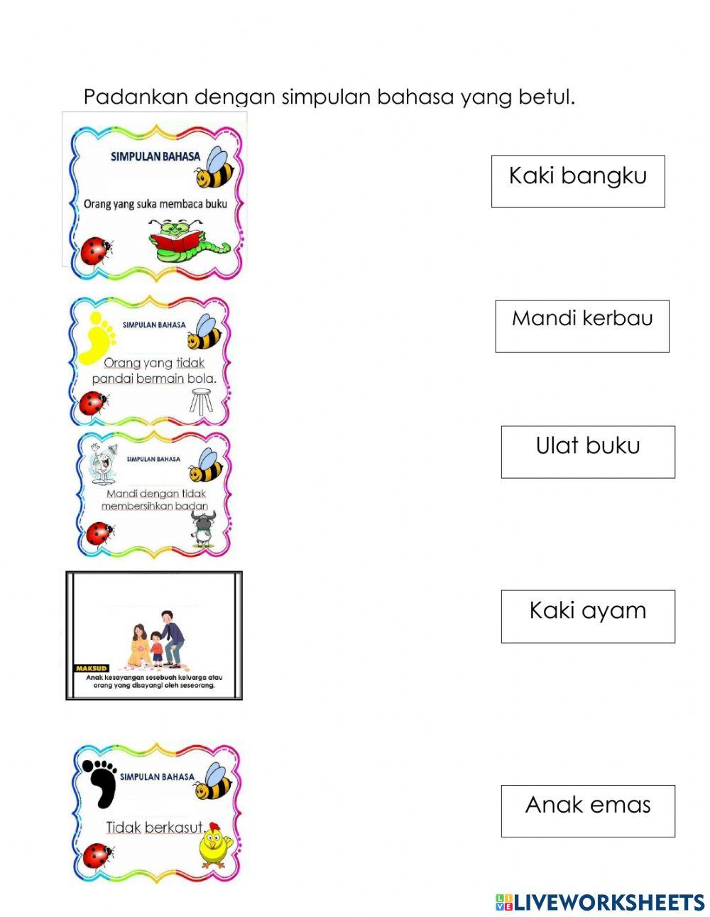 Simpulan Bahasa Tahun 1