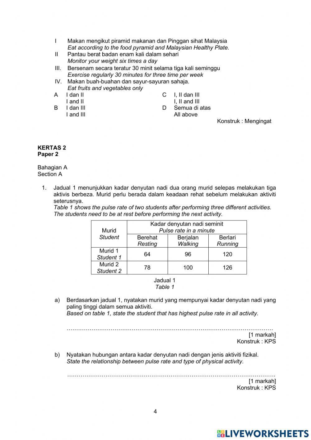 Teknik mengukur parameter kesihatan badan