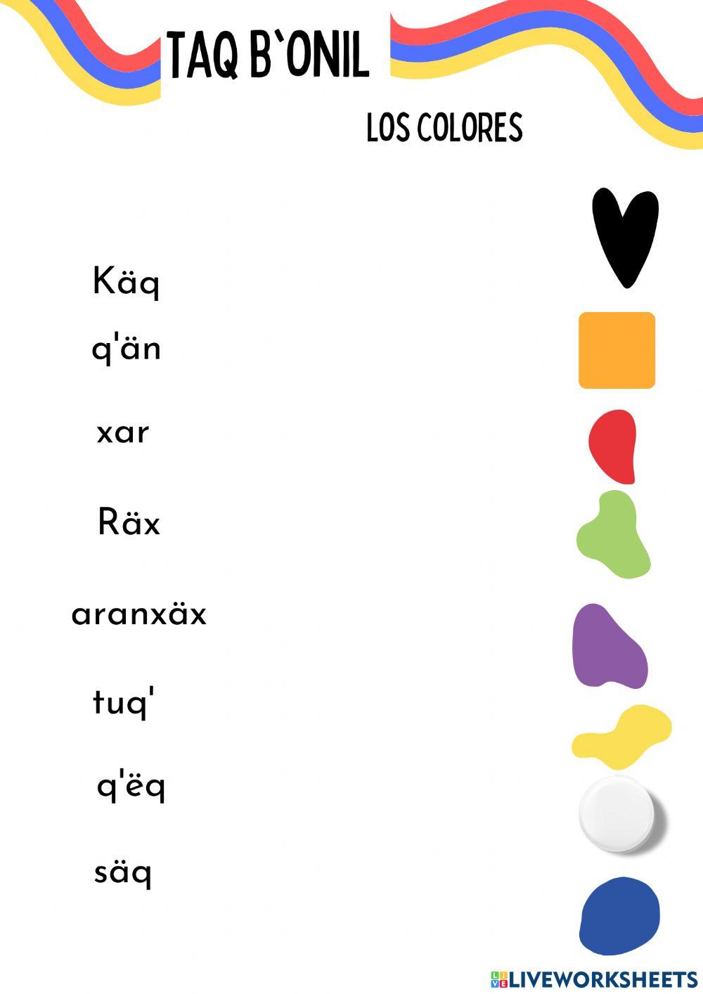 Colores en Kaqchikel