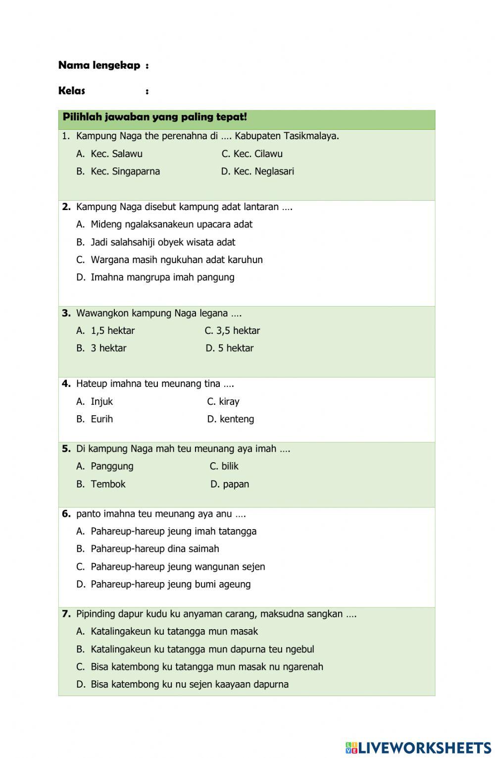 Kampung Adat Sunda (Kampung Naga)