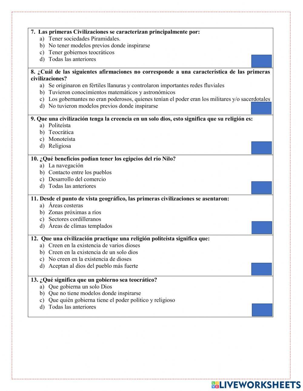 Primeras Civilizaciones