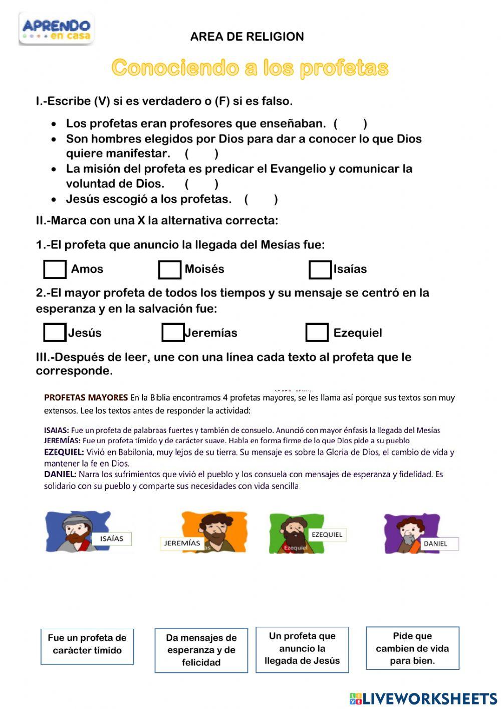 Conociendo a los profetas