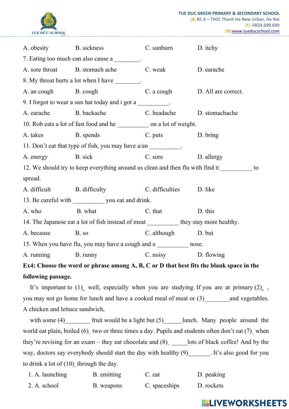 Weekend Worksheet Grade7 Week5