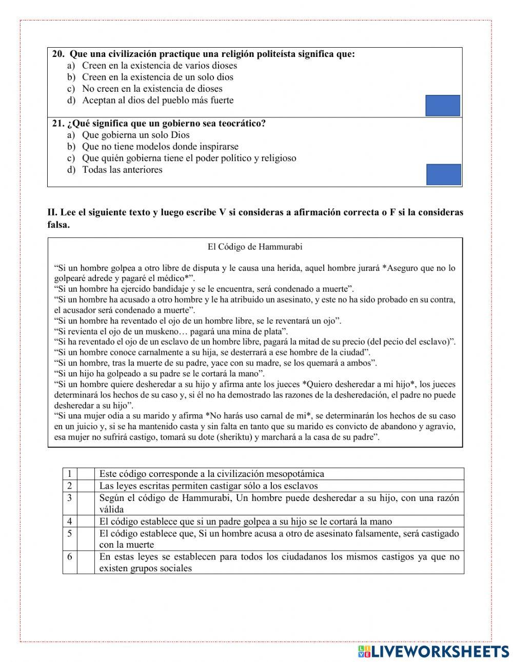 Primeras Civilizaciones