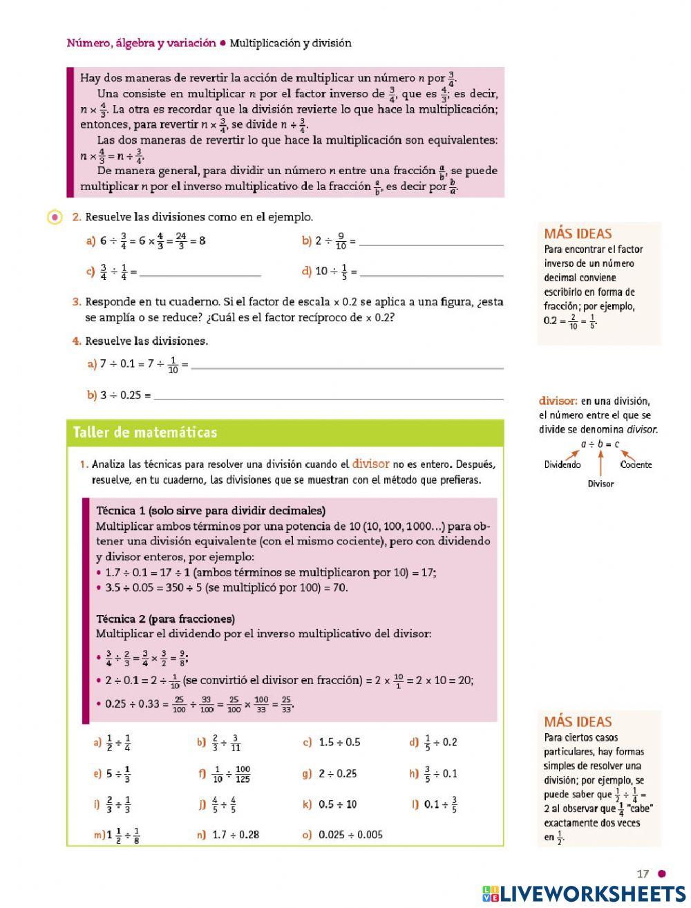 Numero, algebra y variación
