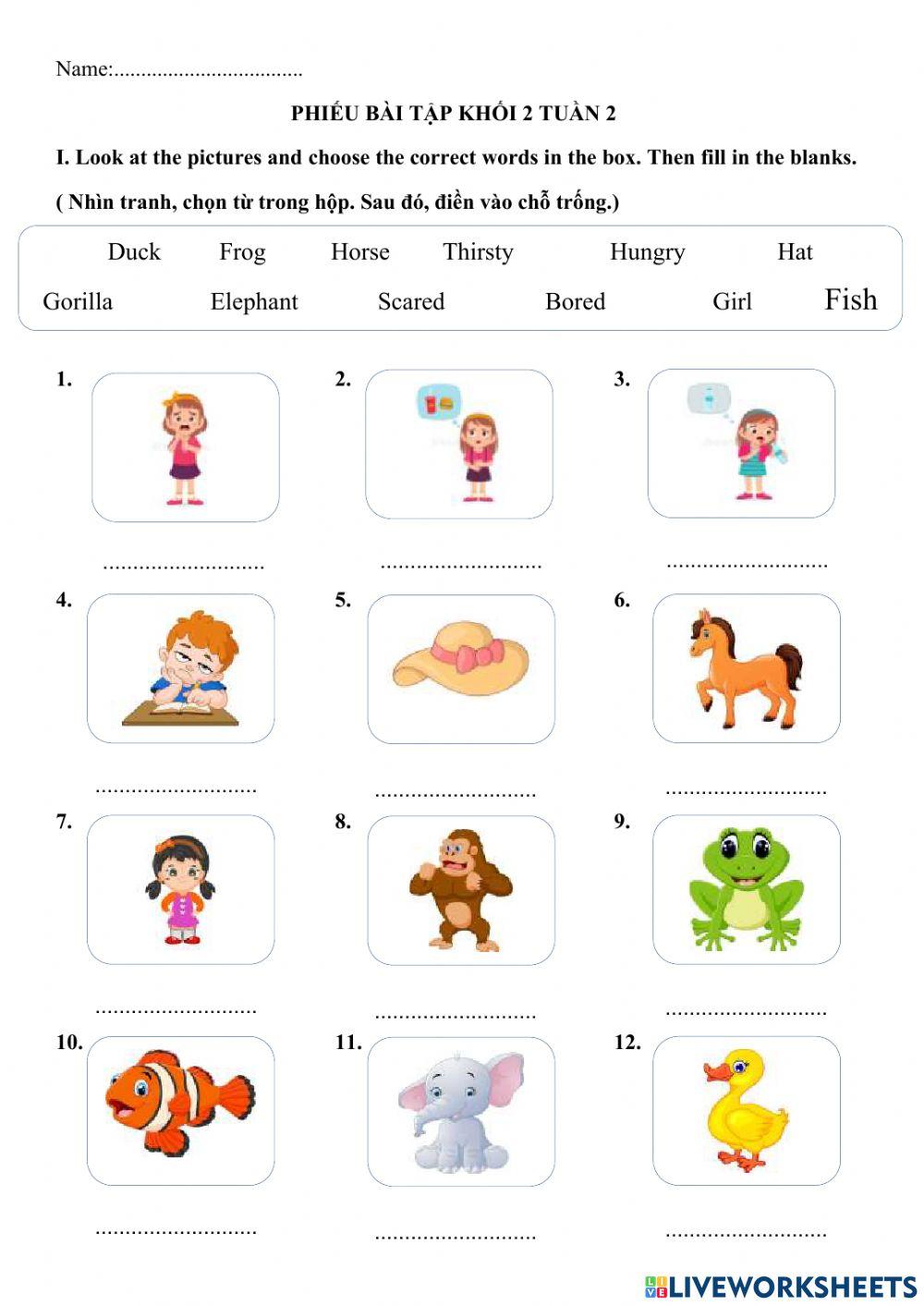 Worksheet 2-Grade 2 worksheet | Live Worksheets