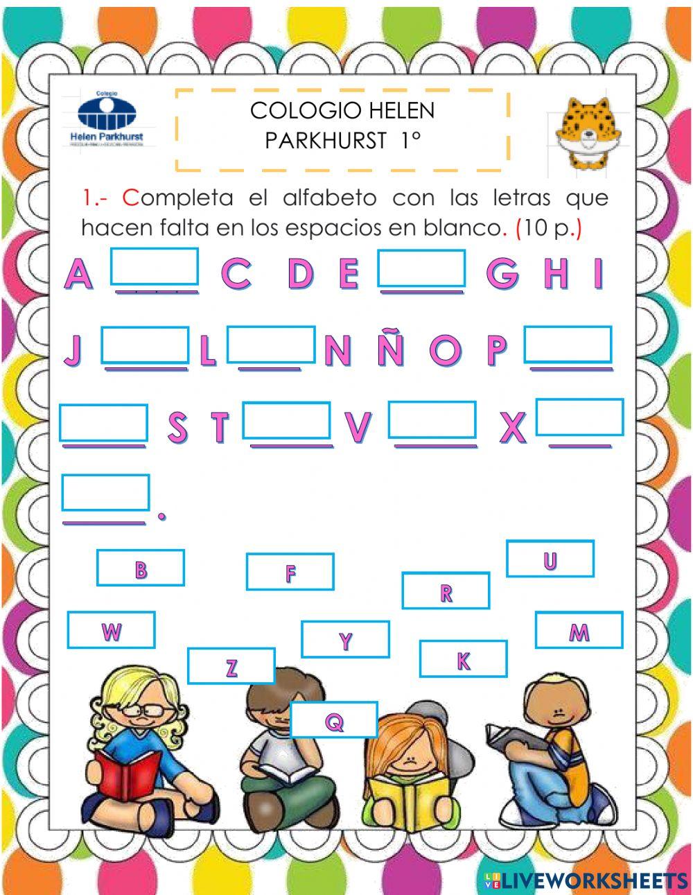 Grado: 1°  Evaluación Parcial -Español-