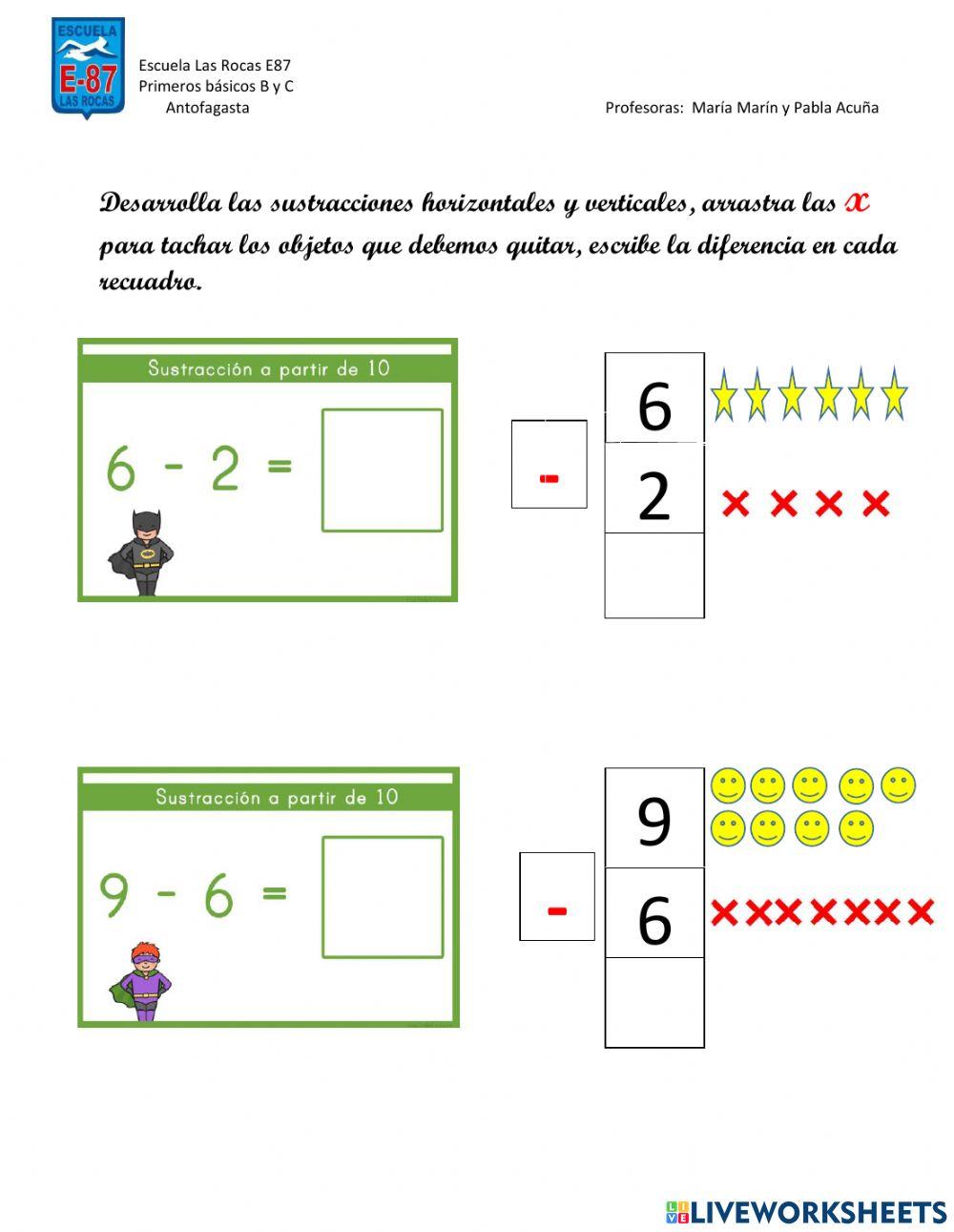 Ticket de salida Sustracción