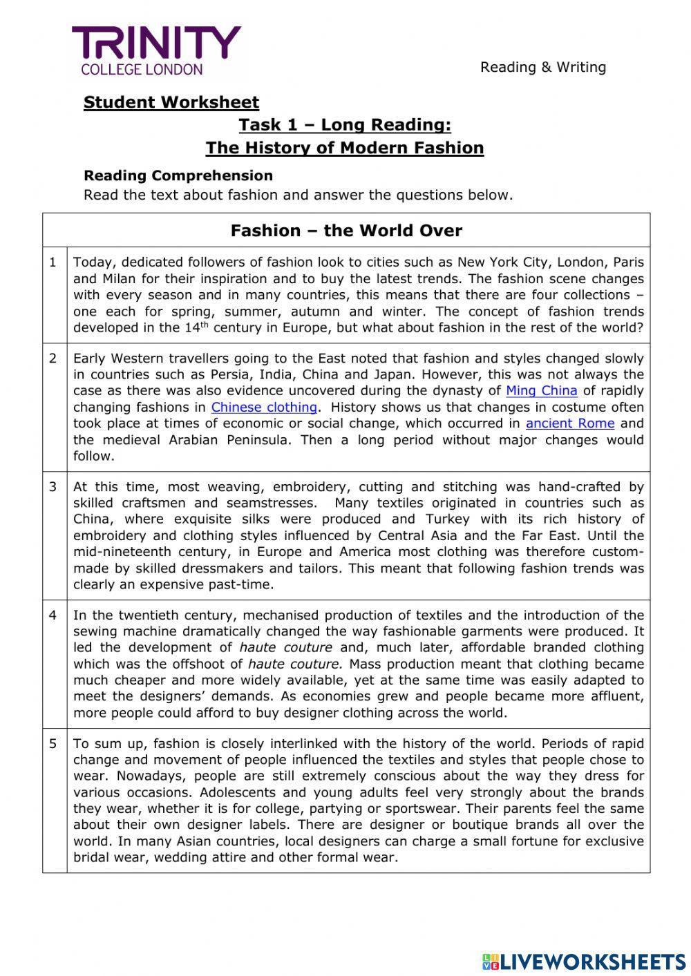 Ise 1 reading and writing