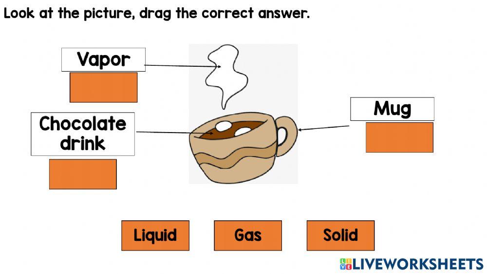 Solid, gas & liquid