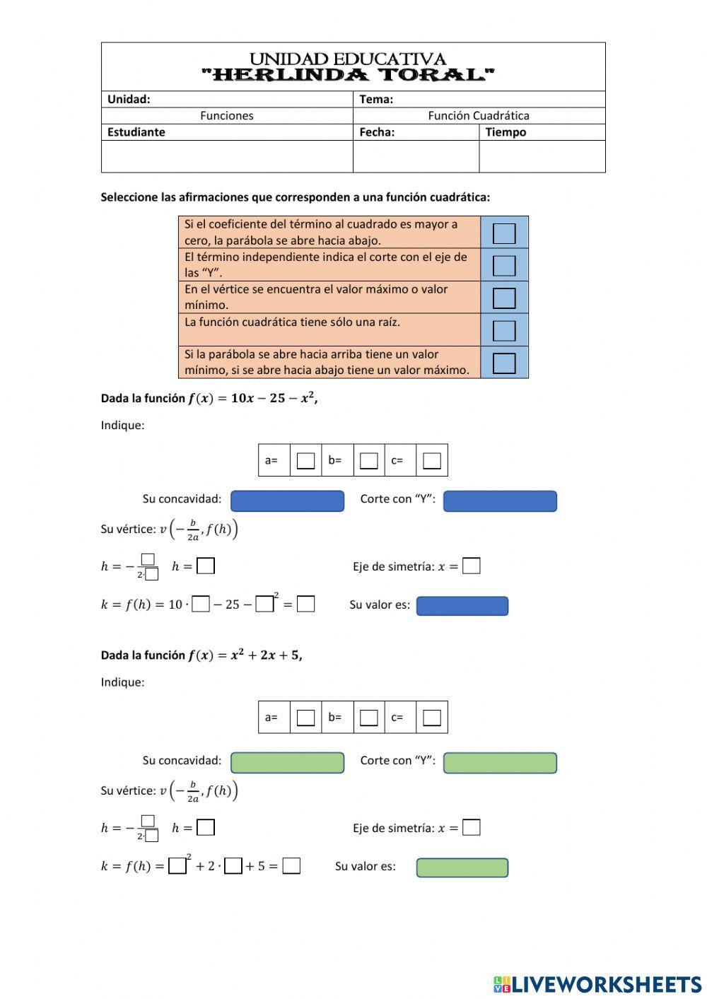 Función cuadrática