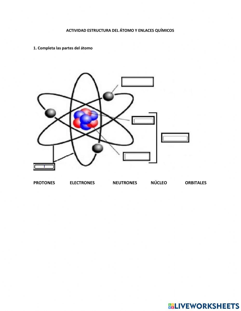 Estructura del átomo y Enlaces químicos