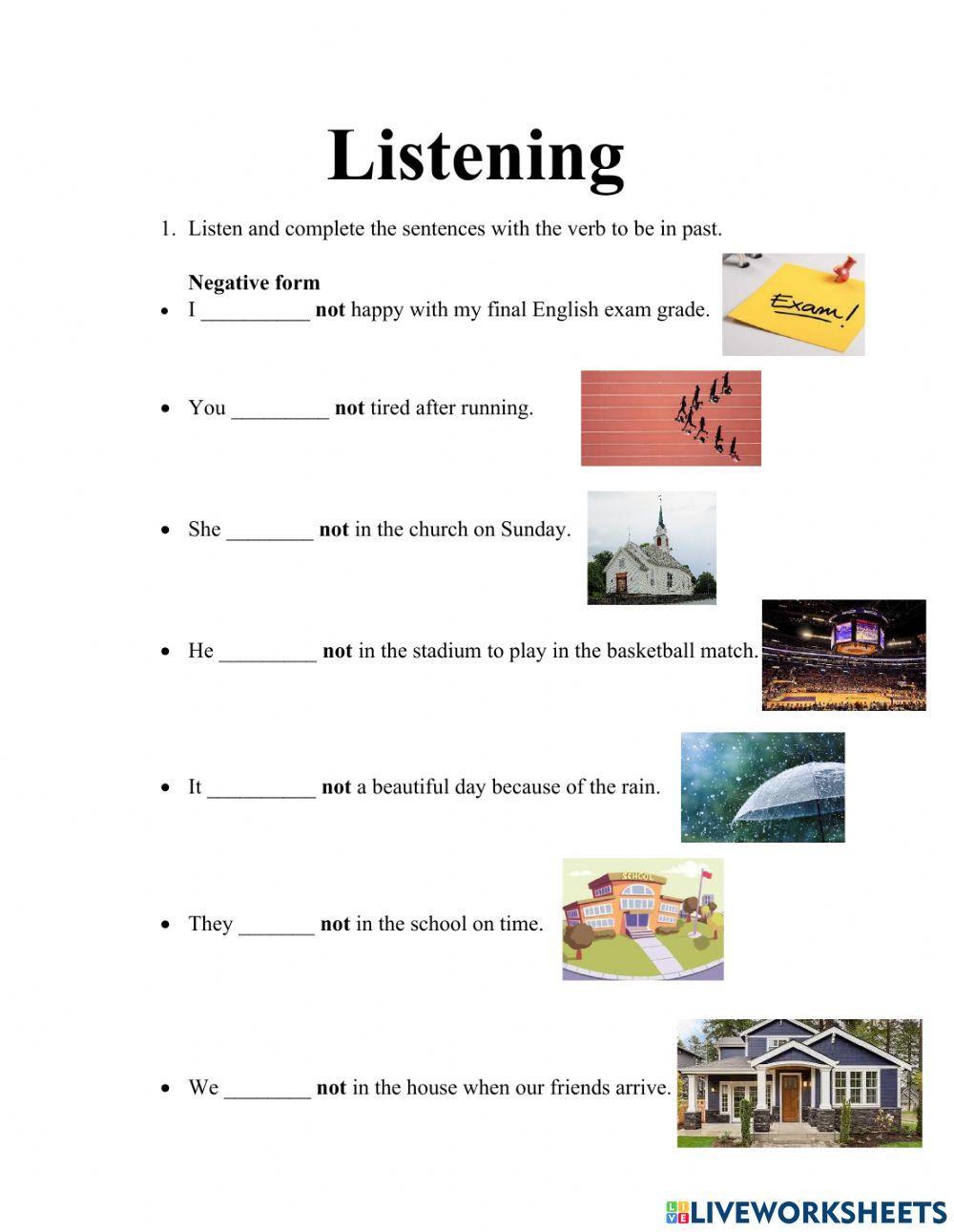 Listening activity 