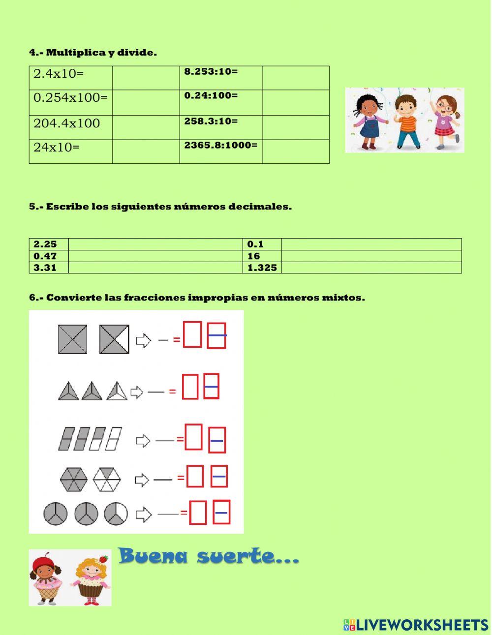 Examen de matematicas