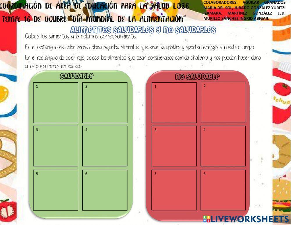 Día mundial de la alimentación