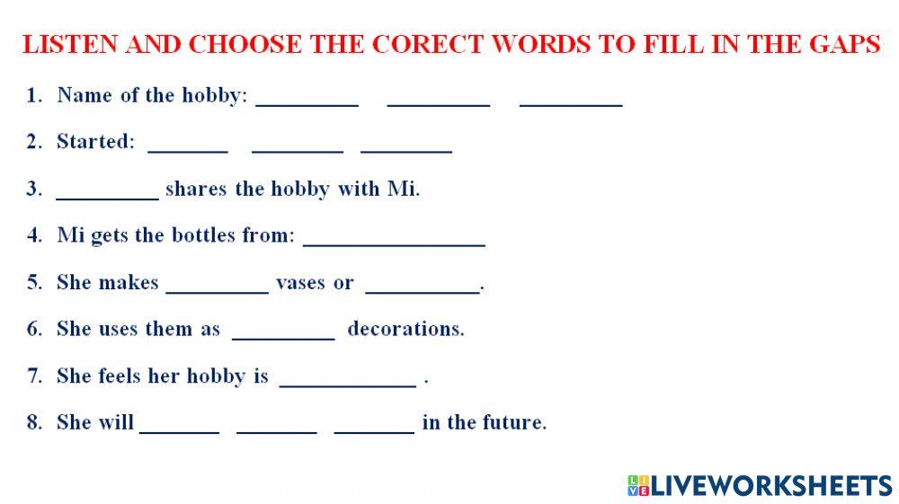 Listen and choose the best answer