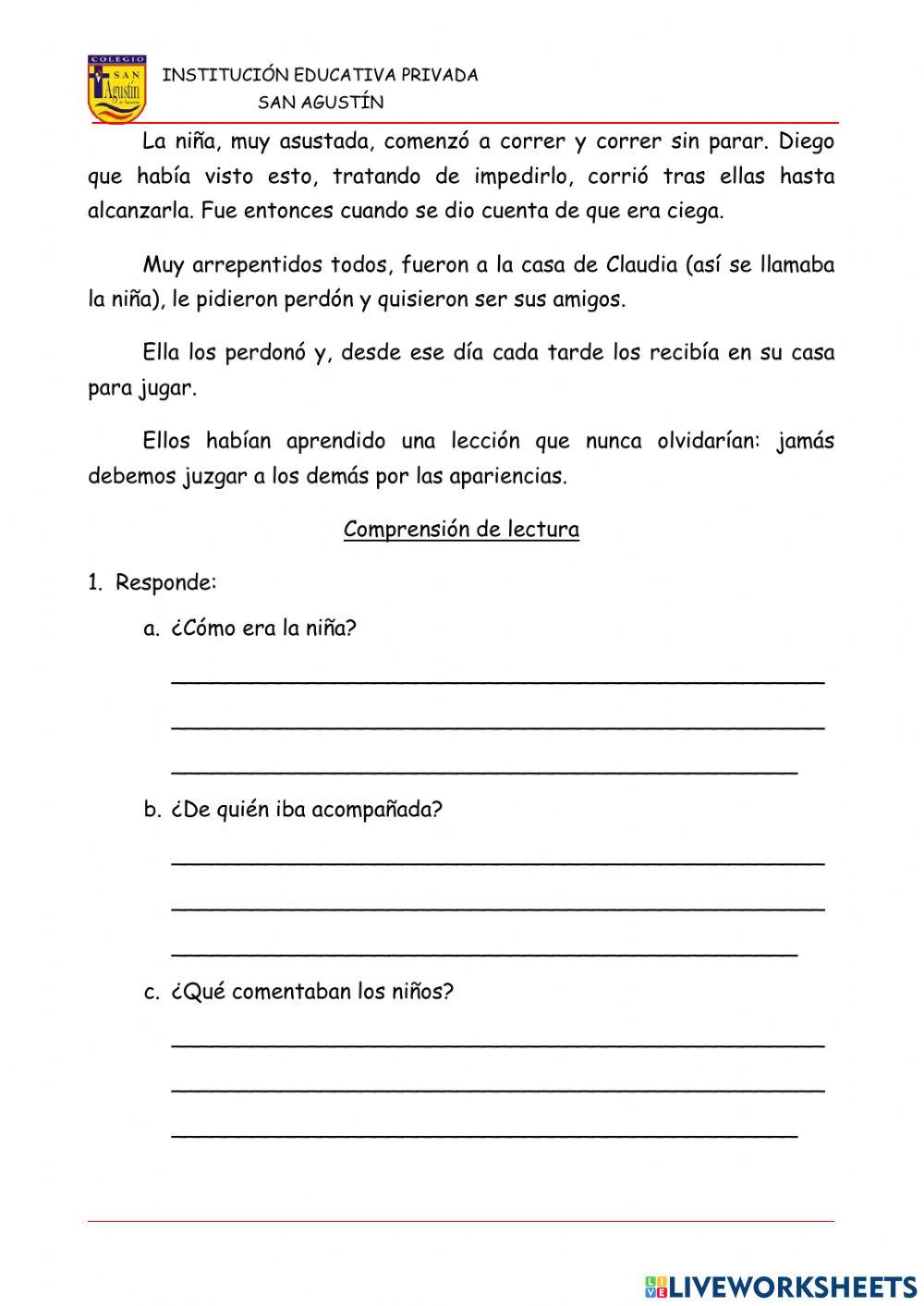 Comprensión lectora