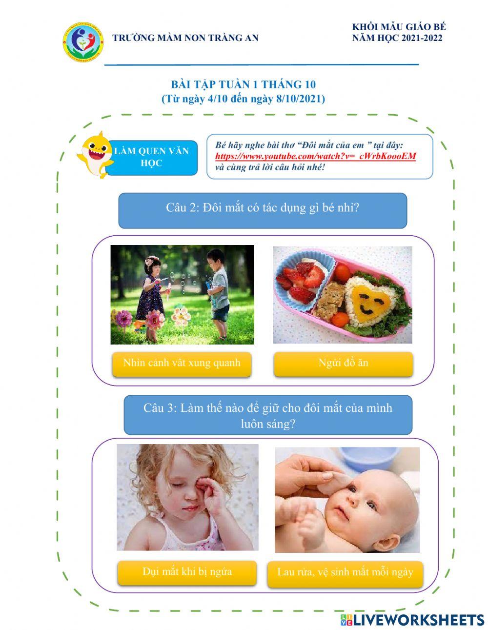 Bài thơ đôi mắt của em